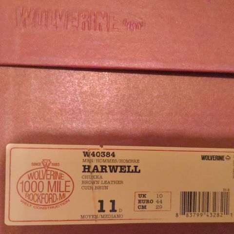 View photo of Wolverine Harwell Chukka in Unknown Leather