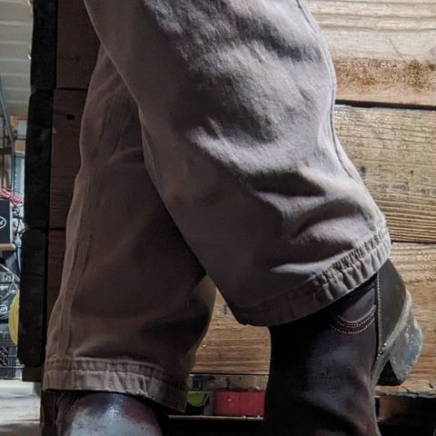 View photo of Unsung U 22-2 Engineer Boot in Horween Burgundy Workshoe Butt Roughout