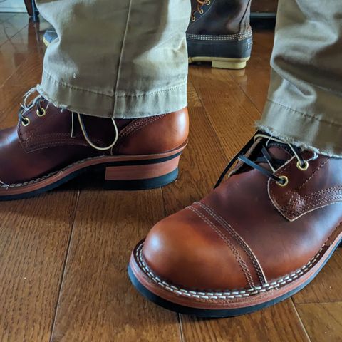 View photo of Nicks Unlisted Model in Wickett & Craig Tan Oiled Latigo