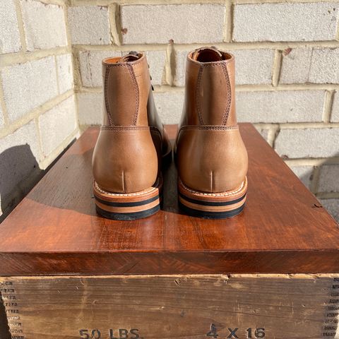 Grant Stone Nora Boot in Horween Dune Chromexcel