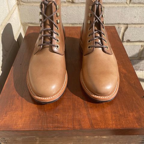 Grant Stone Nora Boot in Horween Dune Chromexcel
