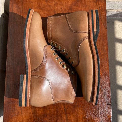 Grant Stone Nora Boot in Horween Dune Chromexcel