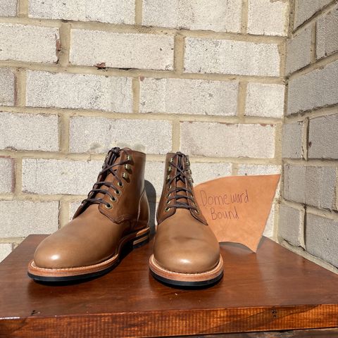 Grant Stone Nora Boot in Horween Dune Chromexcel