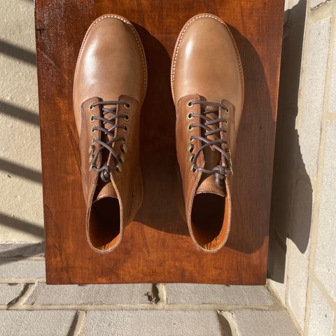 Grant Stone Nora Boot in Horween Dune Chromexcel