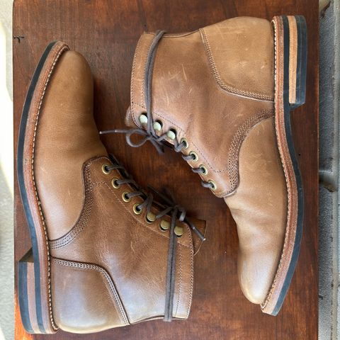 Grant Stone Nora Boot in Horween Dune Chromexcel