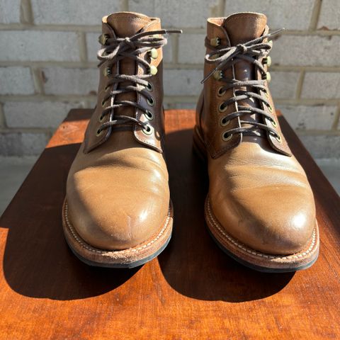 Grant Stone Nora Boot in Horween Dune Chromexcel