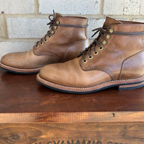 Grant Stone Nora Boot in Horween Dune Chromexcel