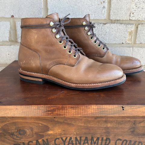 Grant Stone Nora Boot in Horween Dune Chromexcel