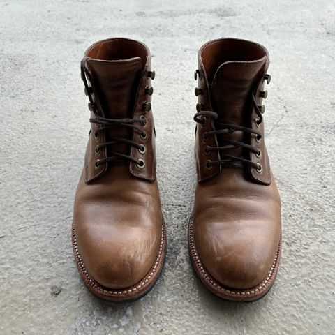 Grant Stone Nora Boot in Horween Dune Chromexcel