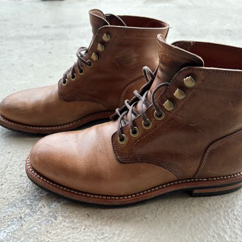 Grant Stone Nora Boot in Horween Dune Chromexcel