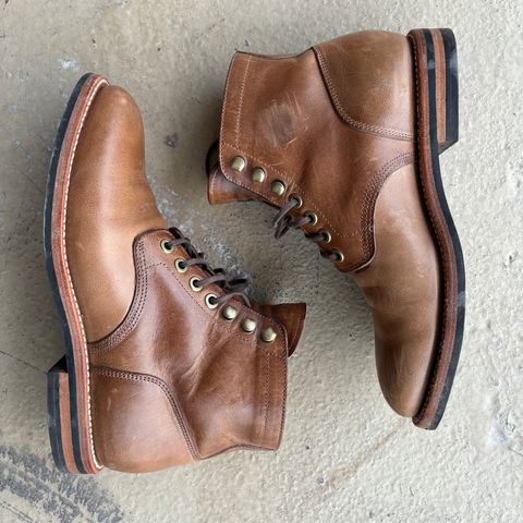 Grant Stone Nora Boot in Horween Dune Chromexcel