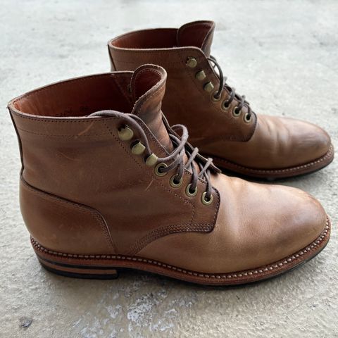 Grant Stone Nora Boot in Horween Dune Chromexcel
