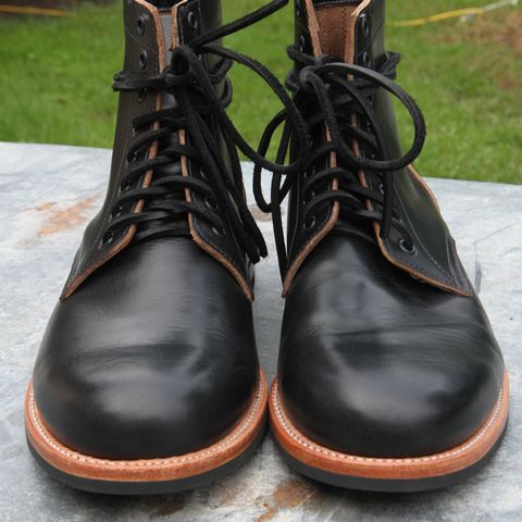 Oak Street Bootmakers Trench Boot in Horween Black Chromexcel