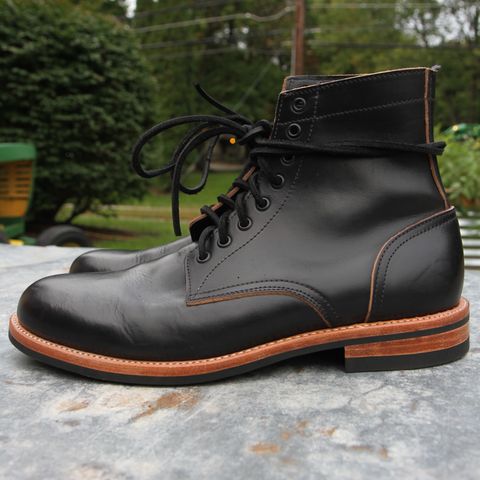 Oak Street Bootmakers Trench Boot in Horween Black Chromexcel
