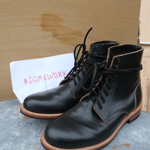 Oak Street Bootmakers Trench Boot in Horween Black Chromexcel