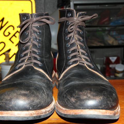 Oak Street Bootmakers Trench Boot in Horween Black Chromexcel