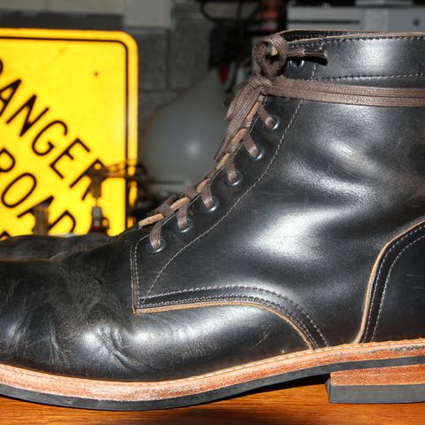 Oak Street Bootmakers Trench Boot in Horween Black Chromexcel