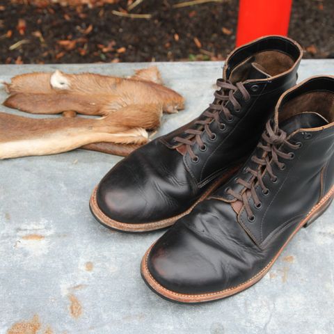 Oak Street Bootmakers Trench Boot in Horween Black Chromexcel