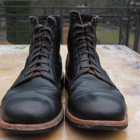 Oak Street Bootmakers Trench Boot in Horween Black Chromexcel
