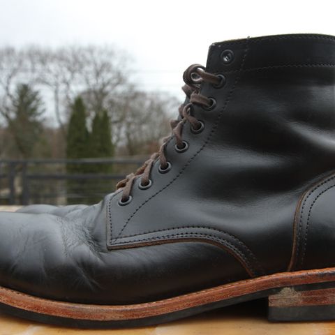 Oak Street Bootmakers Trench Boot in Horween Black Chromexcel