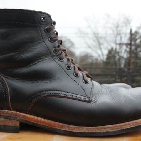 Oak Street Bootmakers Trench Boot in Horween Black Chromexcel