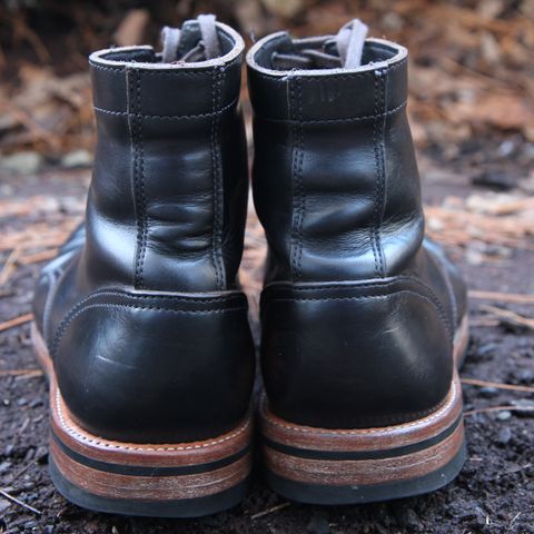 View photo of Oak Street Bootmakers Trench Boot in Horween Black Chromexcel