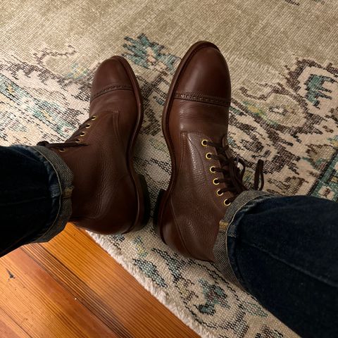 Iron Boots Devil Dog in Coffee Brown Italy Waxed Bullhide