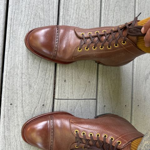Iron Boots Devil Dog in Coffee Brown Italy Waxed Bullhide