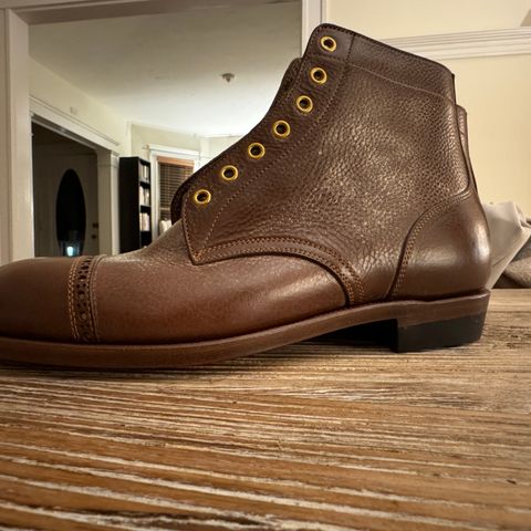 Iron Boots Devil Dog in Coffee Brown Italy Waxed Bullhide