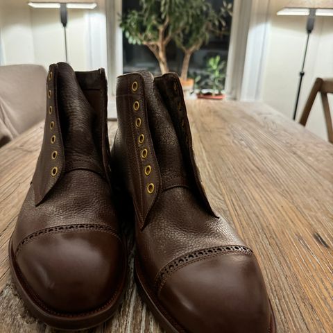 Iron Boots Devil Dog in Coffee Brown Italy Waxed Bullhide