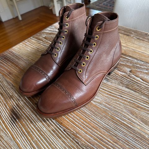 Iron Boots Devil Dog in Coffee Brown Italy Waxed Bullhide
