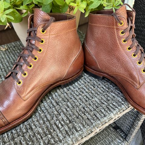 Iron Boots Devil Dog in Coffee Brown Italy Waxed Bullhide