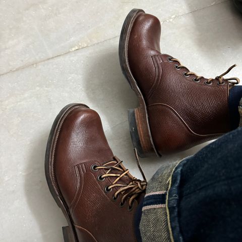 Viberg Service Boot in J&FJ Baker Brown Russian Calf