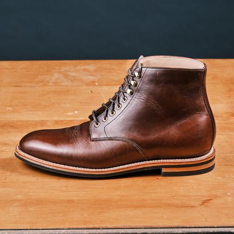 Grant Stone Edward Boot in Horween Walnut Chromexel