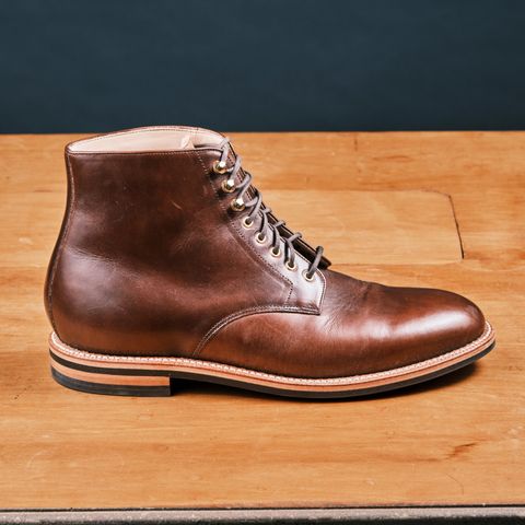 Grant Stone Edward Boot in Horween Walnut Chromexel