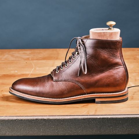 Grant Stone Edward Boot in Horween Walnut Chromexel