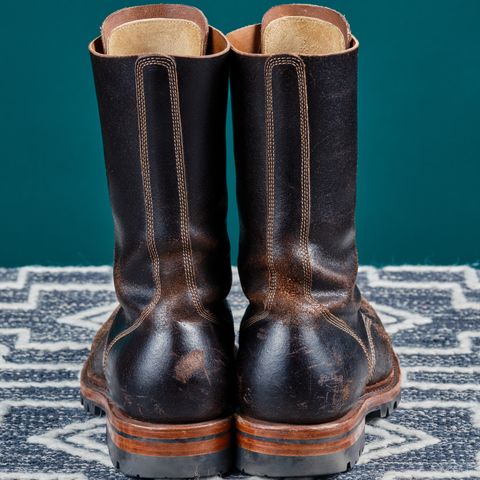 View photo of Sagara Boondocker in Horween Dark Brown Waxed Flesh