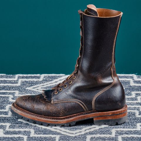 View photo of Sagara Boondocker in Horween Dark Brown Waxed Flesh