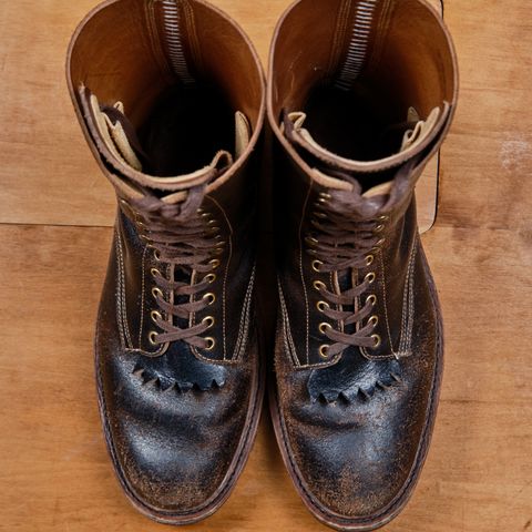 View photo of Sagara Boondocker in Horween Dark Brown Waxed Flesh