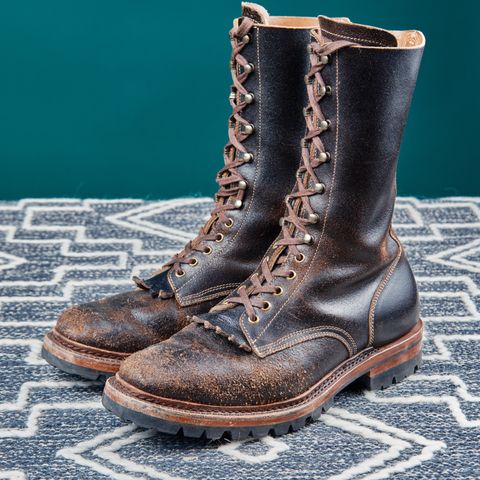 View photo of Sagara Boondocker in Horween Dark Brown Waxed Flesh