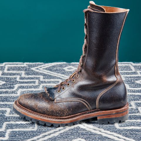 View photo of Sagara Boondocker in Horween Dark Brown Waxed Flesh