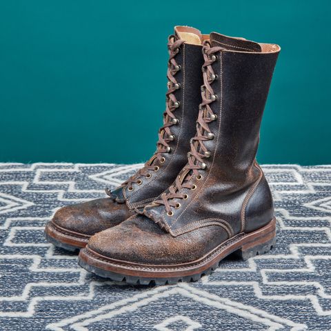 View photo of Sagara Boondocker in Horween Dark Brown Waxed Flesh