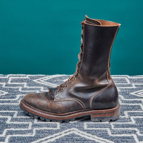 View photo of Sagara Boondocker in Horween Dark Brown Waxed Flesh