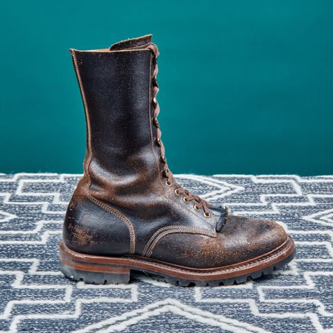 View photo of Sagara Boondocker in Horween Dark Brown Waxed Flesh