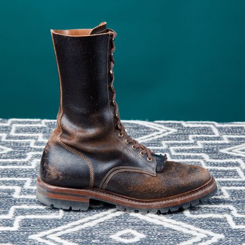 View photo of Sagara Boondocker in Horween Dark Brown Waxed Flesh