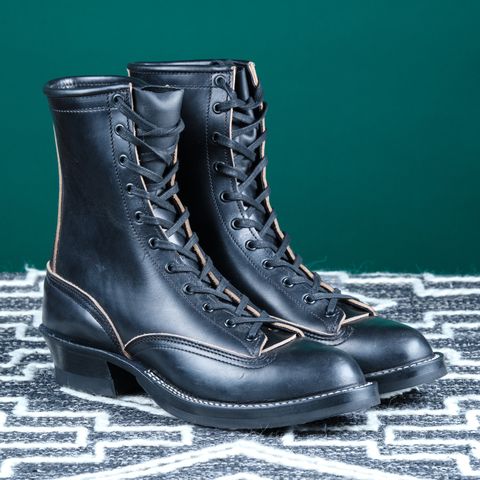 Nicks Lace to Toe Heritage in Horween Black Chromexcel
