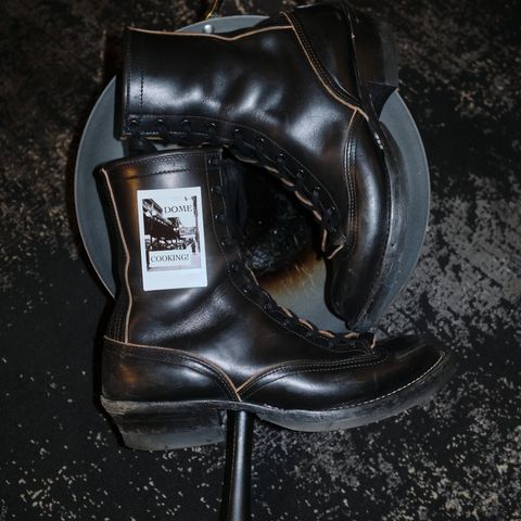 Nicks Lace to Toe Heritage in Horween Black Chromexcel