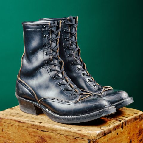 Nicks Lace to Toe Heritage in Horween Black Chromexcel