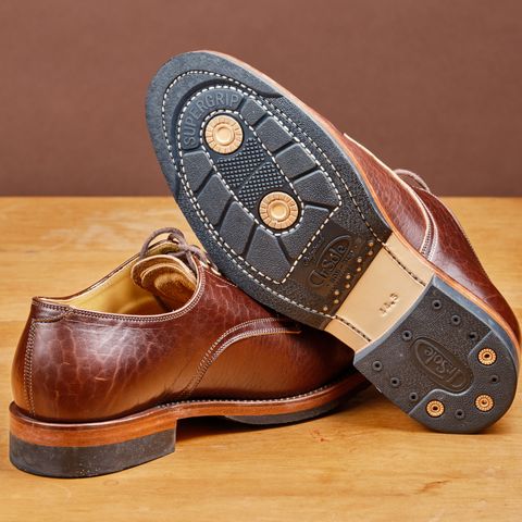 View photo of Sagara Officer Shoes in Shinki Red Brown Oiled Horsebutt