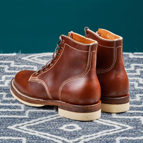 View photo of Oldspeed Service Boot 6” in Horween Timber Chromexcel